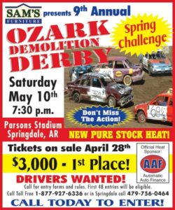 Get Ready for the 9th Annual Ozark Demolition Derby Spring Challenge!