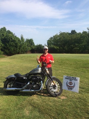 A Team Approach, Geoff Hamby Geoff with Motorcycle