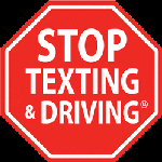 Stop Texting and Driving Sign Stop Texting and Driving Sign